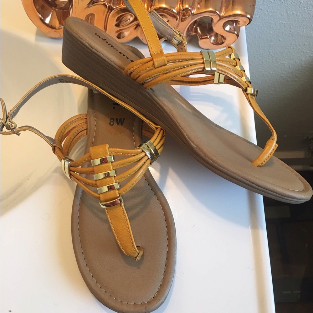 Fabulous dark yellow Sandals !!!